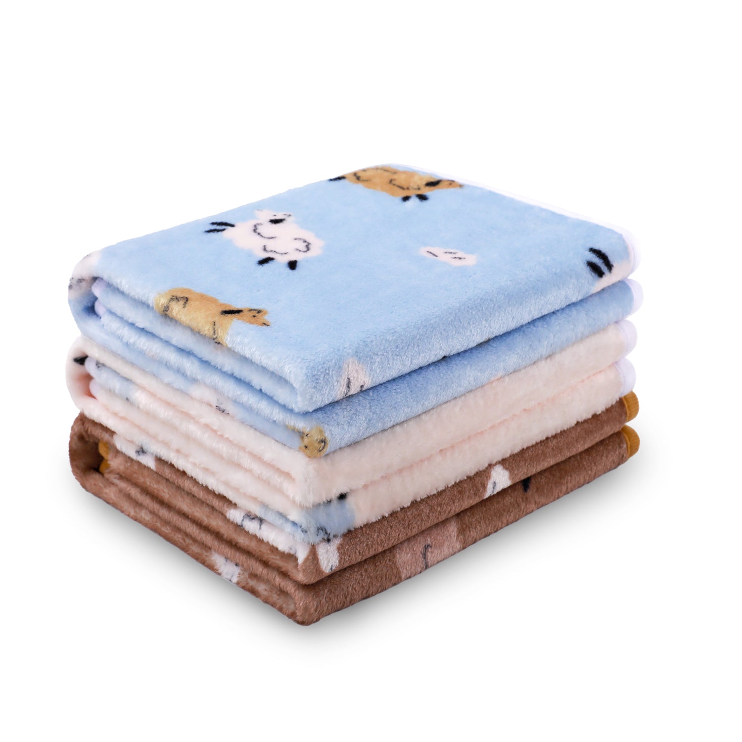 1 Pack 3 Premium Fleece Dog and Cat Blanket