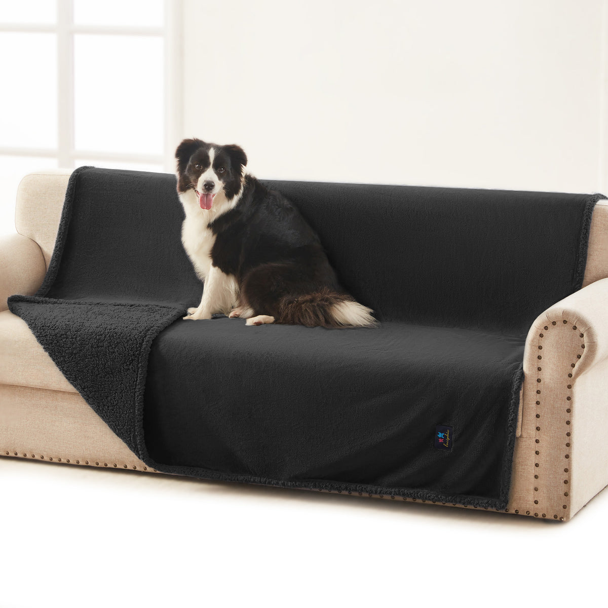 Waterproof Dog Blankets for Dog & Cat Black