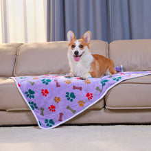 Load image into Gallery viewer, Flannel Pet Blankets | 1 Pack 3 Purple/Pink/White