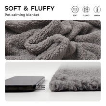 Load image into Gallery viewer, Soft Pet Sherpa Calming Dog Blankets Grey
