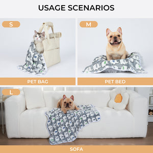 Premium Fleece Dog and Cat Blanket Dark Grey
