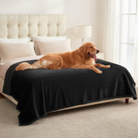 Reversible Waterproof Blanket for Large Dogs Black