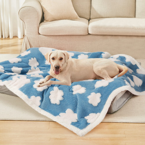Waterproof Pet Blanket for Dogs and Cats Blue