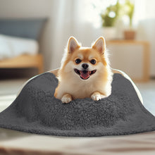 Load image into Gallery viewer, Waterproof Pet Blanket for Medium Large Dogs Soft Cat Sherpa Grey