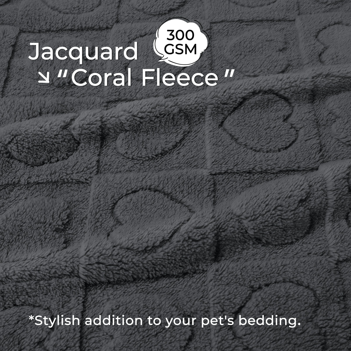 Washable Pet Blanket for Cat and Dog Grey