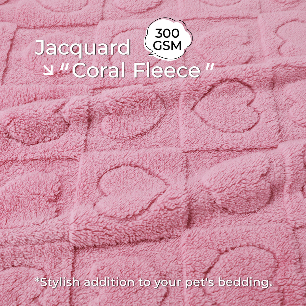 Washable Pet Blanket for Cat and Dog Pink