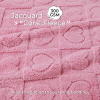Washable Pet Blanket for Cat and Dog Pink
