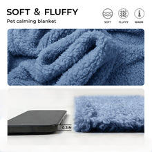 Load image into Gallery viewer, Soft Pet Sherpa Calming Dog Blankets Haze Blue
