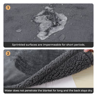 Waterproof Dog Blankets for Dog & Cat Dark Gray