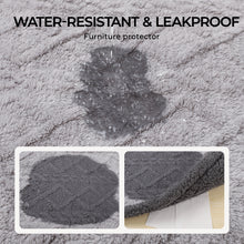Load image into Gallery viewer, Reversible Sherpa Fleece Waterproof Pet Blanket Light Grey