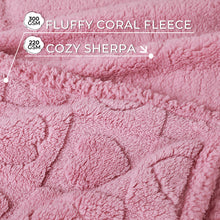 Load image into Gallery viewer, Heart Jacquard Waterproof Pet Blanket Pink