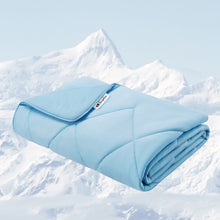 Load image into Gallery viewer, Washable Cooling Blanket for Pet Lightweight Calming Pad Blue