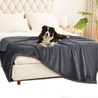 Waterproof Dog Blankets for Dog & Cat Dark Gray