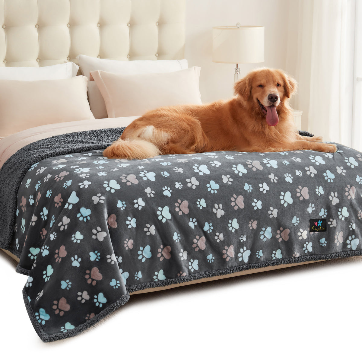 Waterproof Dog & Cat Blanket for Couch Sofa Bed