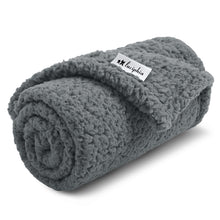 Load image into Gallery viewer, Soft Pet Sherpa Calming Dog Blankets Grey