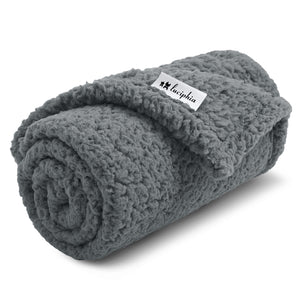 Soft Pet Sherpa Calming Dog Blankets Grey