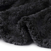 Waterproof Pet Blanket, Liquid Pee Proof Dog Blanket for Sofa Bed Couch, Reversible Sherpa Fleece Furniture Protector Cover for Small Medium Large Dogs Cats, Dark Gray Small（40" x 28"）