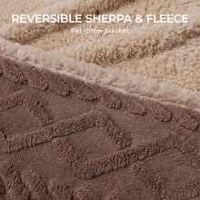 Load image into Gallery viewer, Reversible Sherpa Fleece Waterproof Pet Blanket Khaki