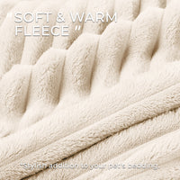 3 Pack Washable Fleece Pet Blankets Beige