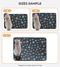 Load image into Gallery viewer, 1 Pack 6 Fleece Dog Blanket for Crate Paw Printed