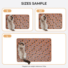 Load image into Gallery viewer, 1 Pack 3 Small Pet Blanket Paw Printed Throw | Brown/Pink/White