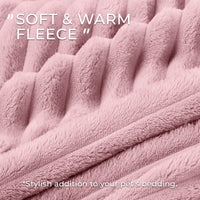 3 Pack Washable Fleece Pet Blankets Pink