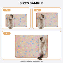Load image into Gallery viewer, Flannel Bone Paw Printed Pet Blankets | 1 Pack 3 Blankets Pink/Brown/Purple