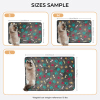 Flannel Paw Printed Pet Blankets | 1 Pack 3 Grey