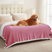 Load image into Gallery viewer, Reversible Waterproof Blanket for Large Dogs Pink White