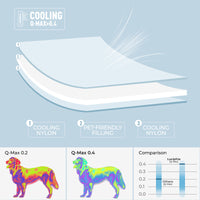 Cooling Blanket for Dogs Calming Pad Light Grey