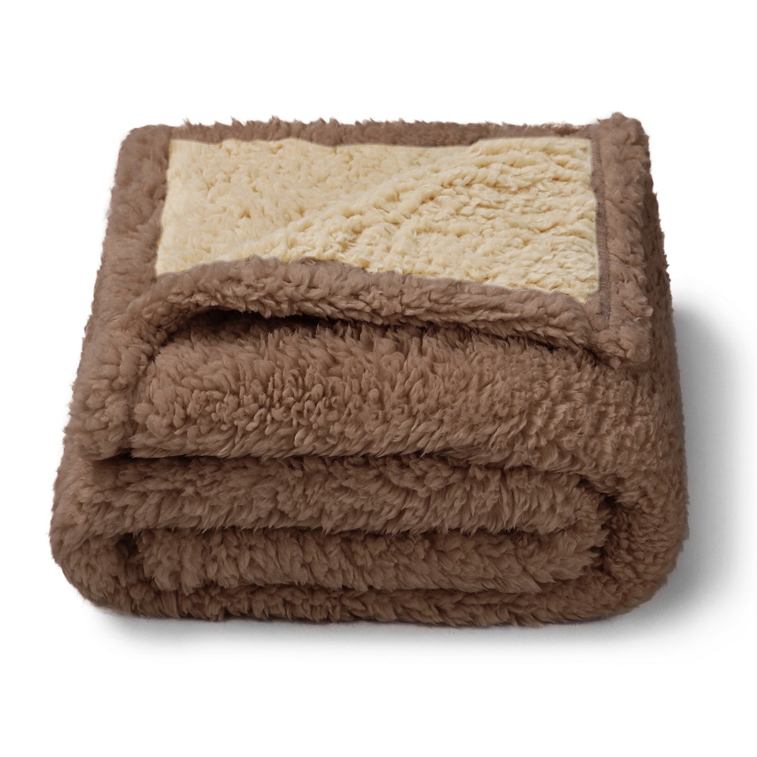 Waterproof Pet Blanket for Dog on Bed Beige/Brown