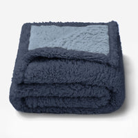 Waterproof Pet Blanket for Dog on Bed Blue/Navy