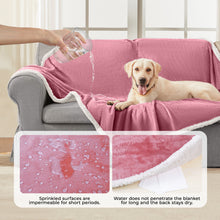 Load image into Gallery viewer, Reversible Waterproof Blanket for Large Dogs Pink White