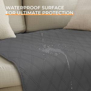 Waterproof Couch Cover Blanket for Dogs Grey