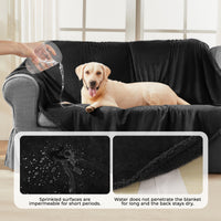 Reversible Waterproof Blanket for Large Dogs Black