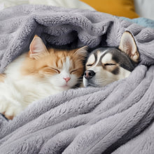 Load image into Gallery viewer, Washable Fleece Pet Blankets 1 Pack 3 for Dog | Cat Grey