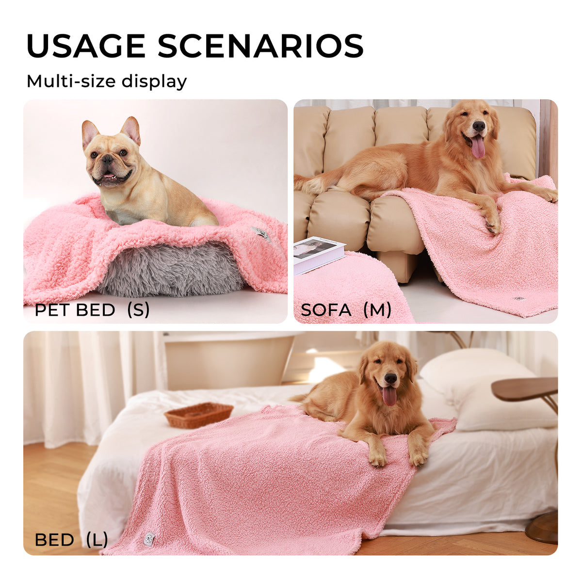 Sherpa Pet Blanket for Small Medium Dogs