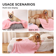 Load image into Gallery viewer, Soft Pet Sherpa Calming Dog Blankets Pink