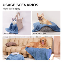 Load image into Gallery viewer, Soft Sherpa Dog Blanket for Dog Puppy Cat Haze Blue