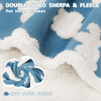 Waterproof Pet Blanket for Dogs and Cats Blue