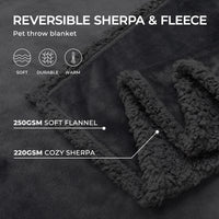 Waterproof Dog Blankets for Dog & Cat Black