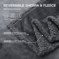 Waterproof Dog Blankets for Dog & Cat Dark Gray