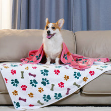 Load image into Gallery viewer, Flannel Pet Blankets | 1 Pack 3 Purple/Pink/White