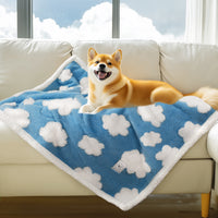 Waterproof Pet Blanket for Dogs and Cats Blue