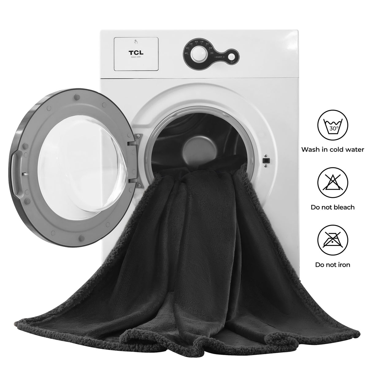 Waterproof Dog Blankets for Dog & Cat Black