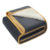 Waterproof Dog Blankets for Dog & Cat Grey+Beige