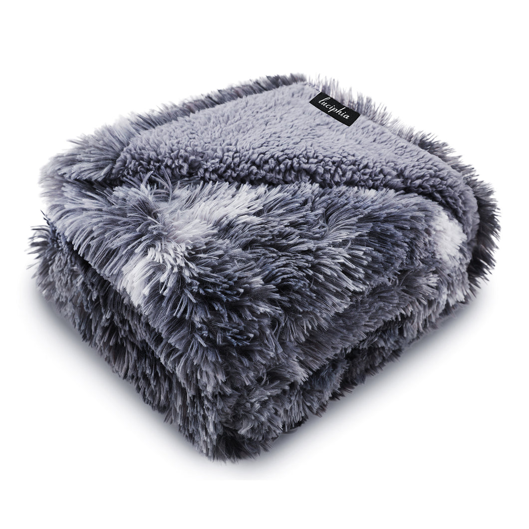 Large Waterproof Furniture Protector Pet Blankets for Pet Mist Tie-dye Grey
