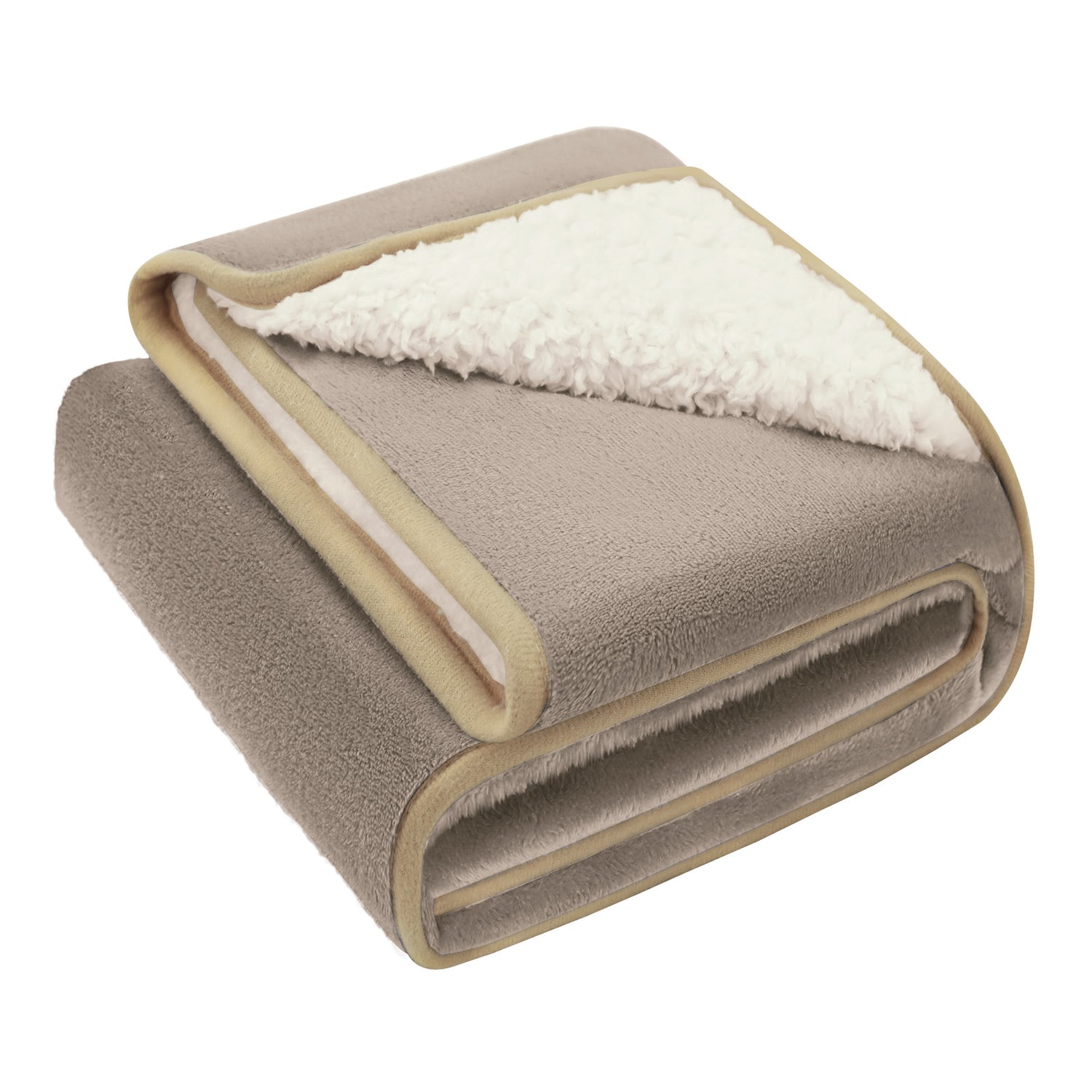 Waterproof Dog Blankets for Dog & Cat Khaki+Beige