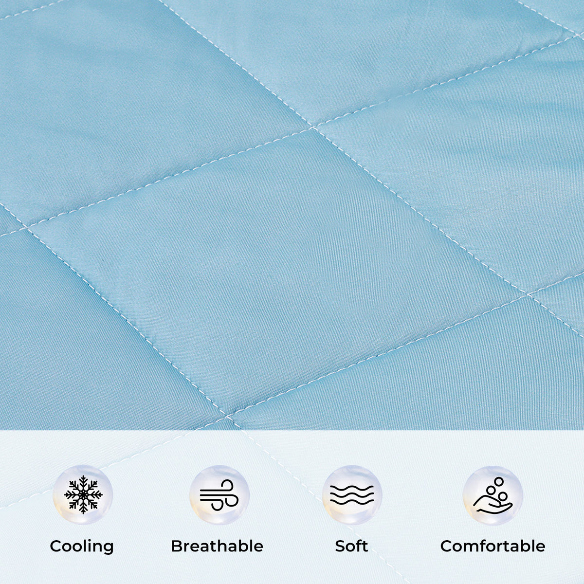 Cooling Blanket for Dogs Calming Pad Blue