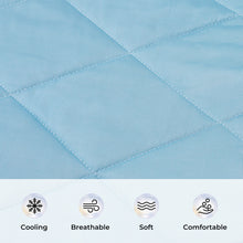 Load image into Gallery viewer, Washable Cooling Blanket for Pet Lightweight Calming Pad Blue